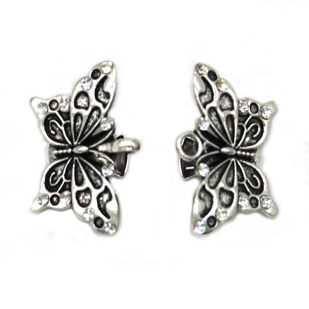 1 Pair New Blouse Shirt Lapel Collar Cardigan Clip Women Girls Vintage Shiny Crystal Pin Brooch Cape Cloak Clasp Fixing Clip