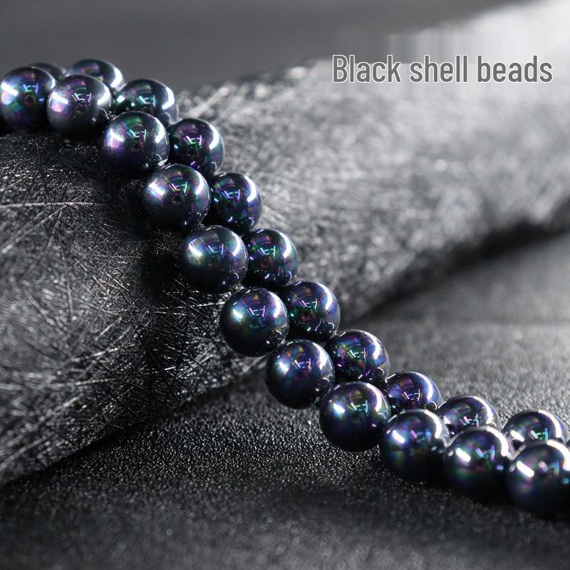 Shell Pearl Beads for Handmade DIY Accessories - Round, Loose, Semi-finished Ornaments 6mm, 62 beads, 20g