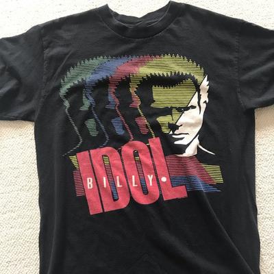 Vintage Billy Idol Cotton Men's  Short Sleeve All Szie S To 5XL Unisex T-Shirt