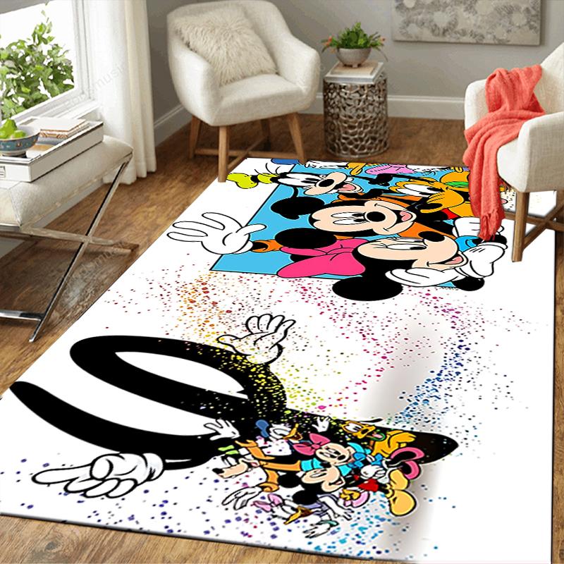 1Pc Mickey Mouse Friends Rug, Office Carpet Indoor Outdoor Doormat, Non-Slip, Comfortable, Living, Christmas Halloween, Xmas Gift Y1672