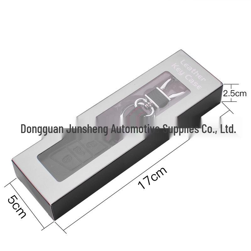 4D Leather Key Case for Skoda Kodiaq, GT, Kamiq, Karoq, Superb 3-Button Folding Key.