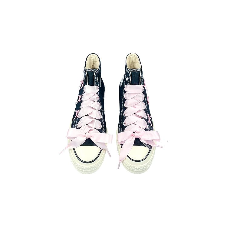 Converse 1970s High top Canvas Shoes Unisex Black Pink 162050C(Team116-)