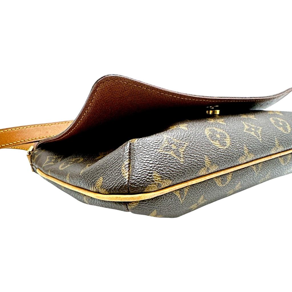 LOUIS VUITTON Monogram Musette Tango Short Monogram canvas Brown Women M51257 Used