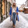 Damen Lässige Kapuzenjacke mit langen Ärmeln Farbe Oberbekleidung für den Alltag