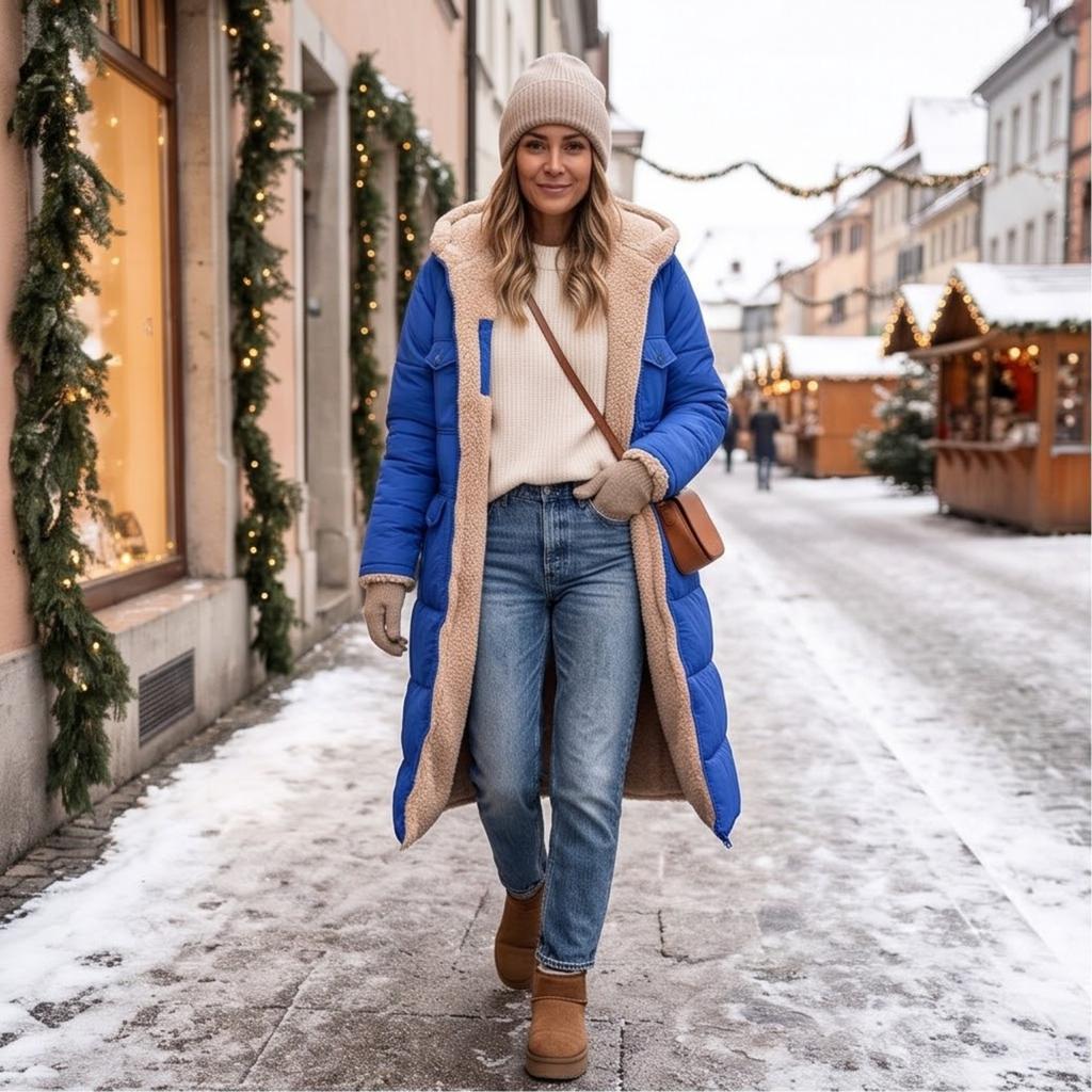 Damen Lässige Kapuzenjacke mit langen Ärmeln Farbe Oberbekleidung für den Alltag