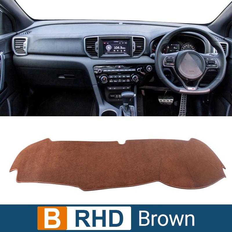 Car Dashboard Cover For Kia Sportage 4 QL 2016 2017 2018 trument Desk Sun Shade Mat Dash Non-slip Accessories