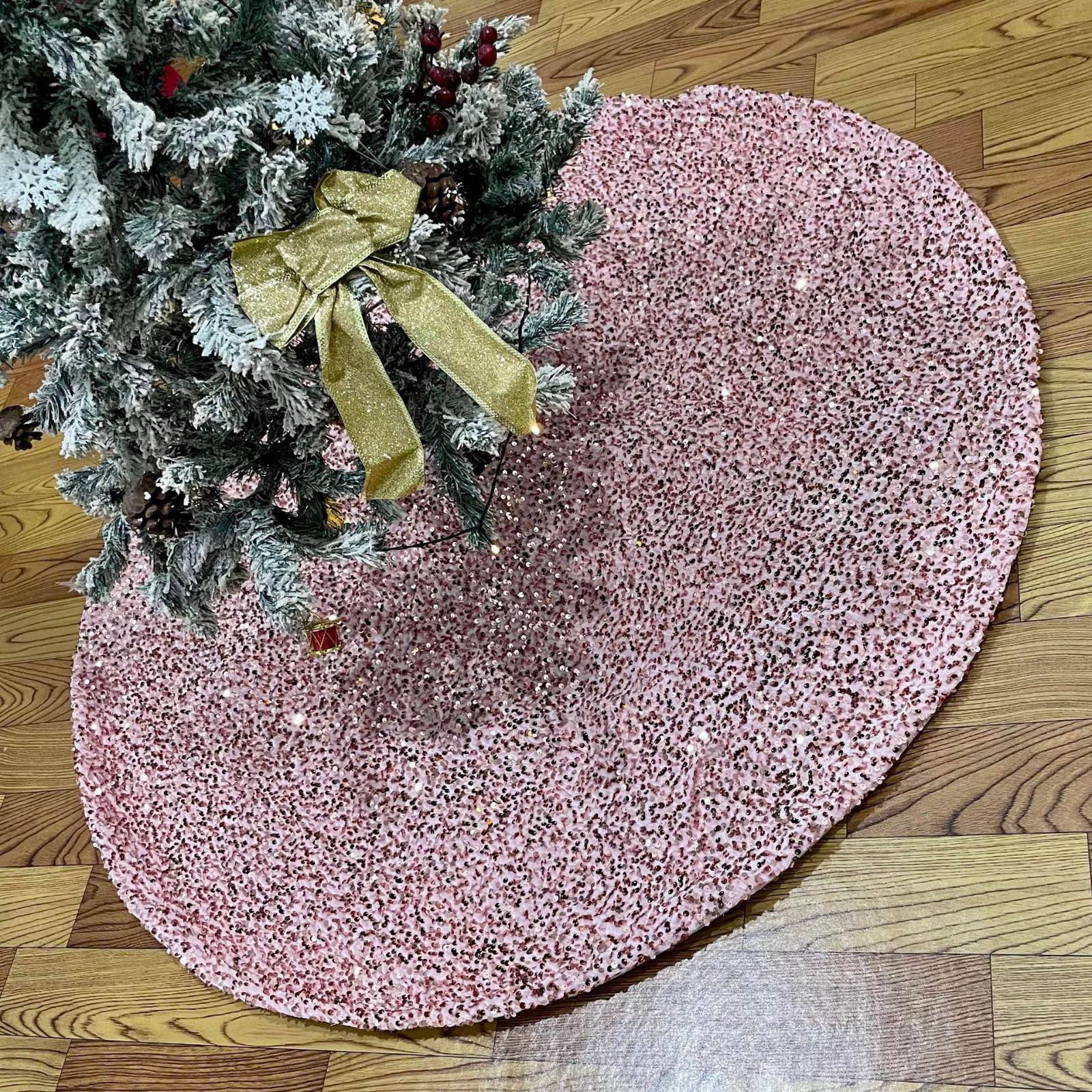 

Christmas Decorations: Christmas Tree Bottom Apron, Christmas Sequins, 60cm Tree Dress Accessories, Festival Decorations One Size