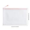 5pcs A4 Document Organizer Bag Large Capacity Stationery Storage Bag Mesh Zipper Pouch  Office