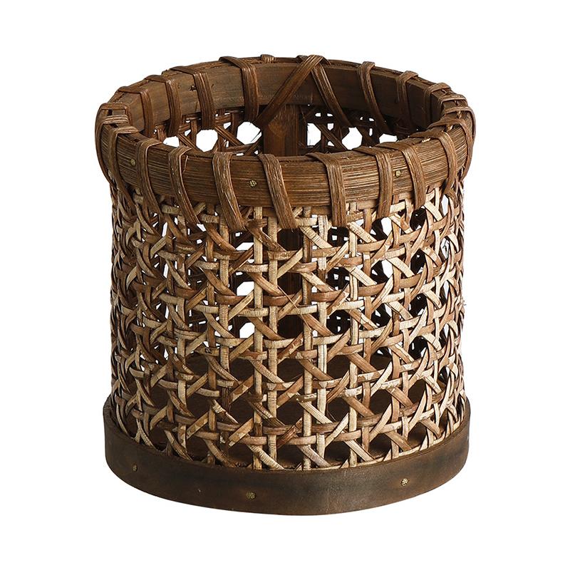 Ratanový úložný box na hůlky Ručně vyrobený organizér na lžíce Držák Organizace tužek