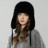 Fleece thickened hat women's autumn and winter new cold-proof thunder hat versatile ear protector warm knitted wool hat