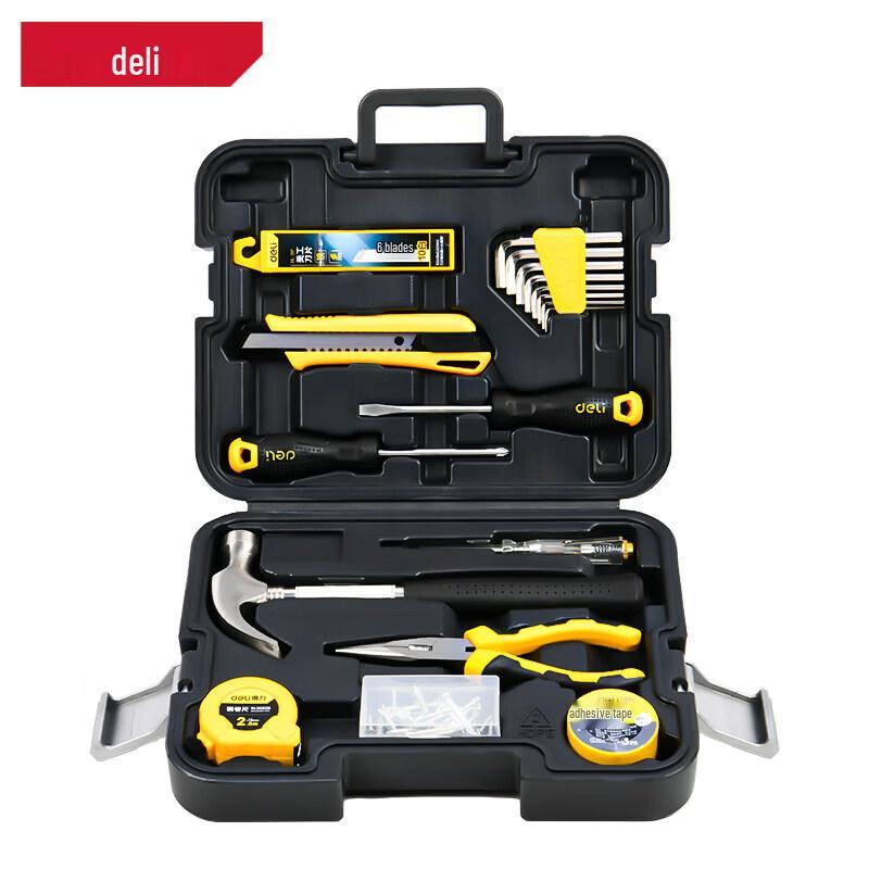 Deli 18-Piece Household Repair Tool Kit