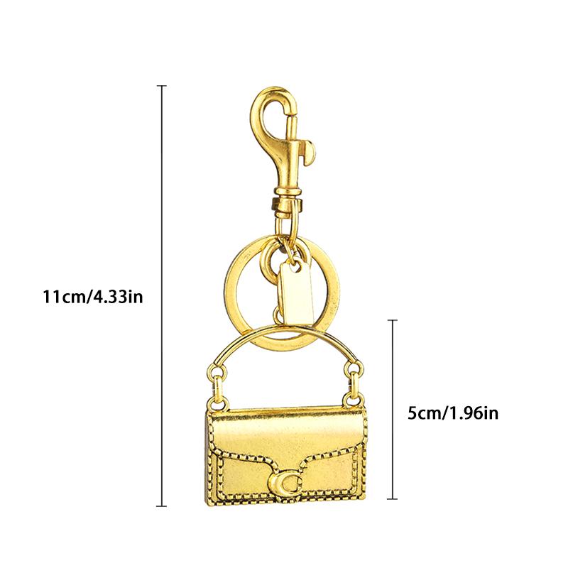Exquisite Mini Handbag Shape Key Chain Bag Pendant Metal Car Keychain Backpack Decoration Accessories Gifts