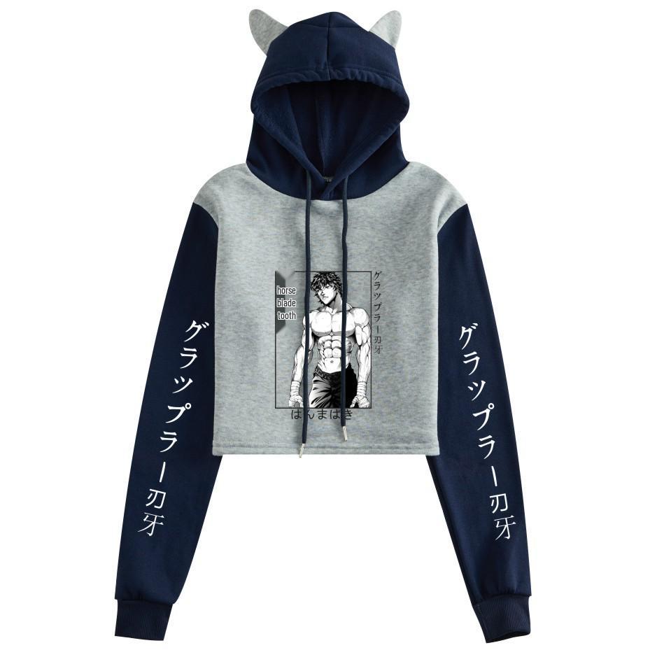 Unisex Baki Hanma Anime Hooded Sweatshirt - Summer Pullover for Girls