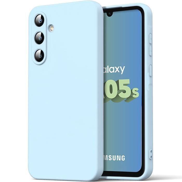 Coque de protection - BOOLING - Samsung Galaxy A05s - Silicone Liquide - Slim - Anti-Rayures Bleu Ciel