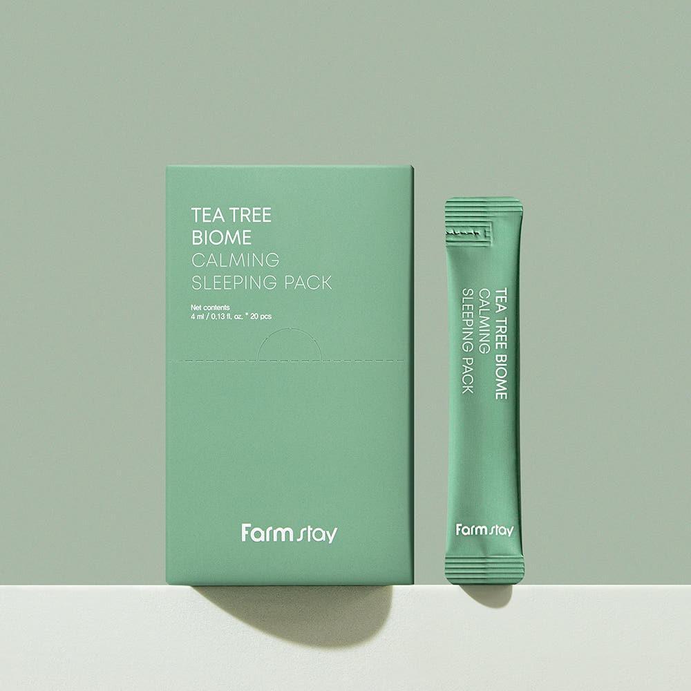 Farmstay Tea Tree Biome Calming Sleeping Pack Soothing Hydrating 4ml X 20pcs
