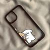 Funny Cartoon Puppy Couple Phone Case for IPhone 16 11 12 13 14 15 Pro Max XR X XS Mini 8 7 Plus SE 20 Fashion Shockproof Funda