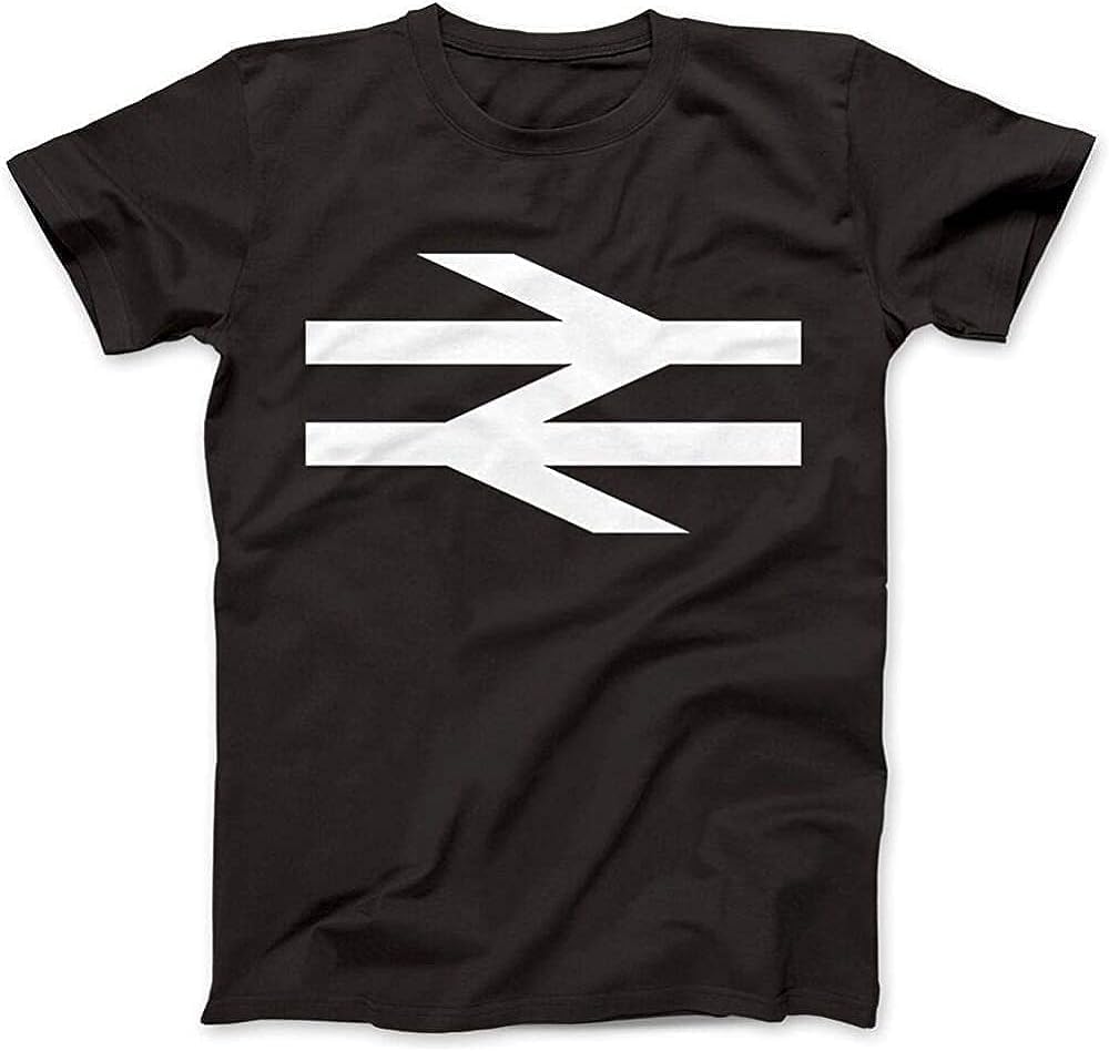 British Rail As Worn by Damon Albarn T-Shirt Arrows Train Men 3XL