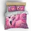 Flamingo cartoon cute bear kawaii Christmas gift king size double bed bedding set microfiber or polyester duvet cover set