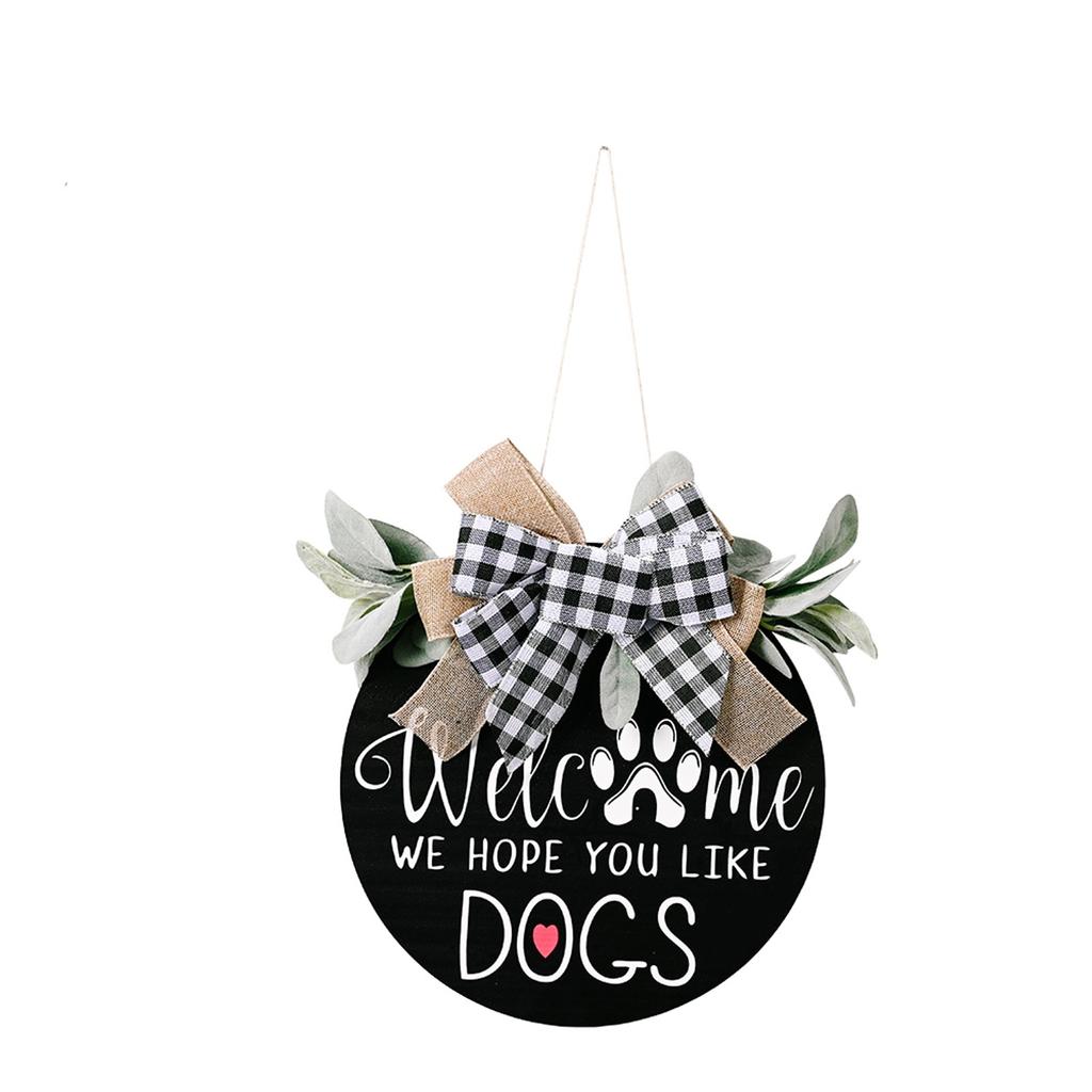 Welcome Door Hanger Door Decoration Door Wreath Front Door Wreath Decor
