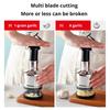 Manual Food Chopper, Stainless Steel Sharp Cutter Blades Handheld Chopper Slicer Dicer Mixer Press Chopper Mincer for Vegetables