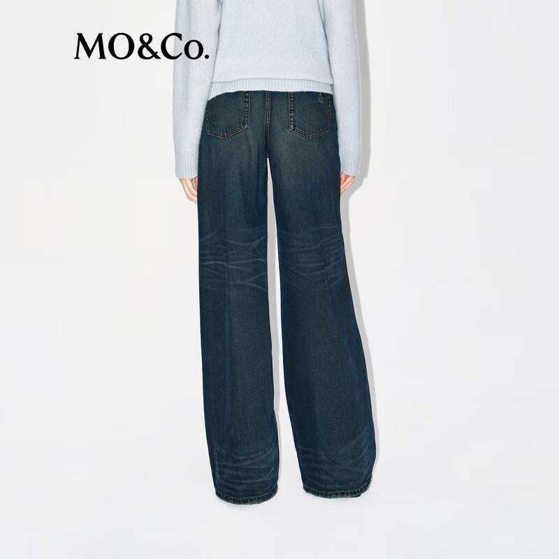 MO&Co. Women's Denim Straight-Leg Jeans