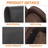 Uxcell Watch Travel Case, Single Slot, Portable Leather Watch Case, Unisex, with Removable Cushion, for Travel, Display, Home Storage, Coffee