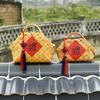 Natural Woven Bag Wooden Storage Box Multi-functional Hand-held Basket  Zongzi