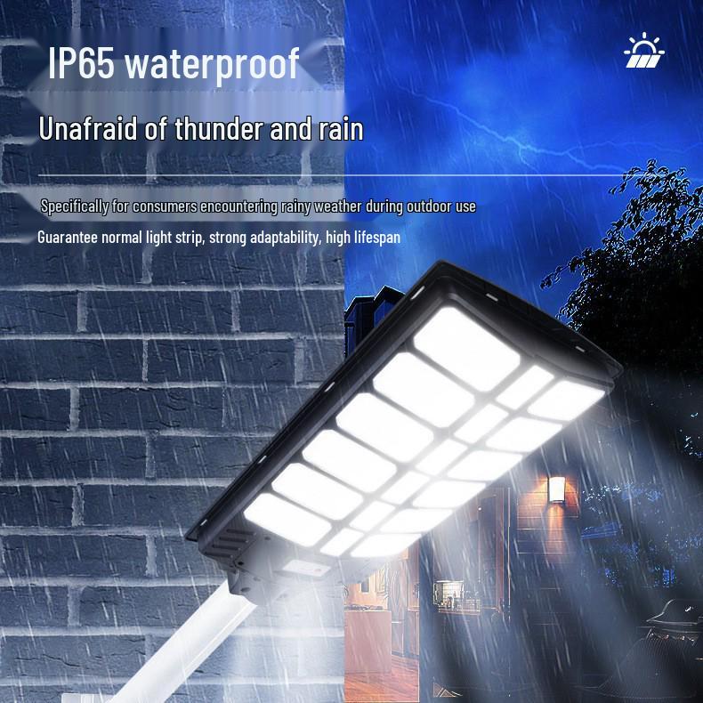 High-Brightness Solar-Powered Motion Sensor Street Light for Outdoor Courtyards
