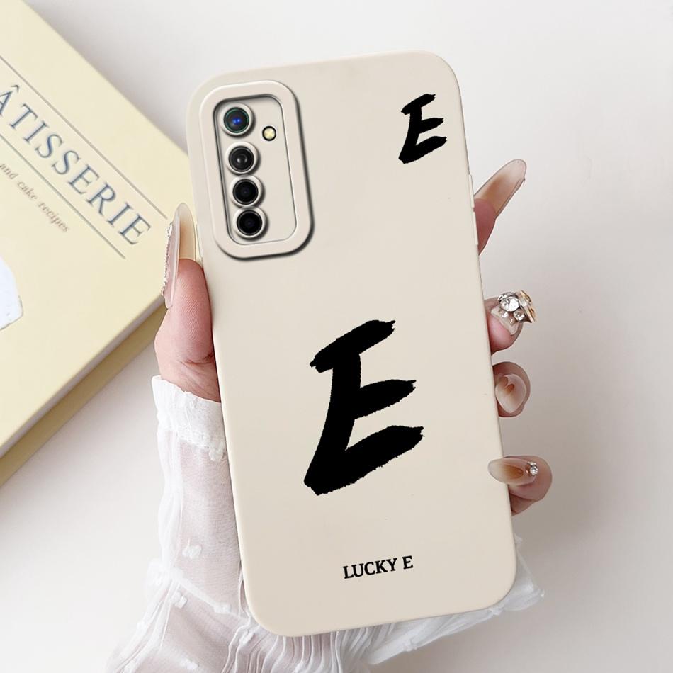 For Realme X2 XT Lucky Initial Letter Phone Case For Realme XT X2 Soft Silicone Shockproof Cases