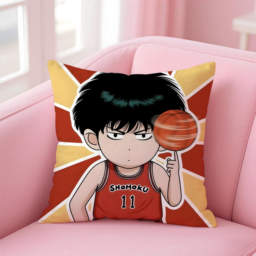 Anime S-Slam D-Dunk Cushion Cover Comfortable Reversible Pillow Cover Ideal For Car Sofa Bedroom & Beyond