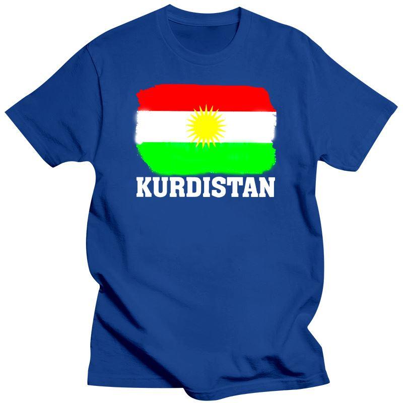 2023 Unisex T Shirt Kurdistan Kurdische Flagge Vintage Distressed Aged Look Lustiges T Shirt Neuheit T-shirt Frauen Unisex Shirts