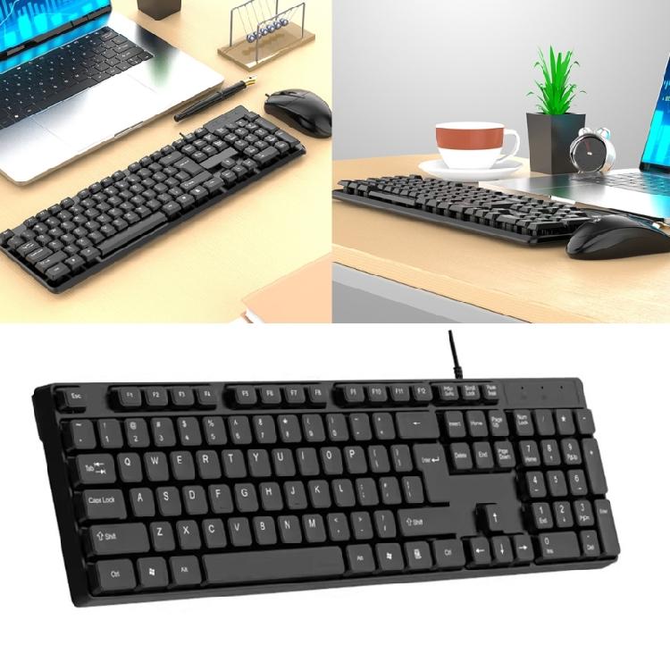 K15 Corded Computer Keyboard Ergonomic Typing Solution With Premium ABS Material For Work and Play