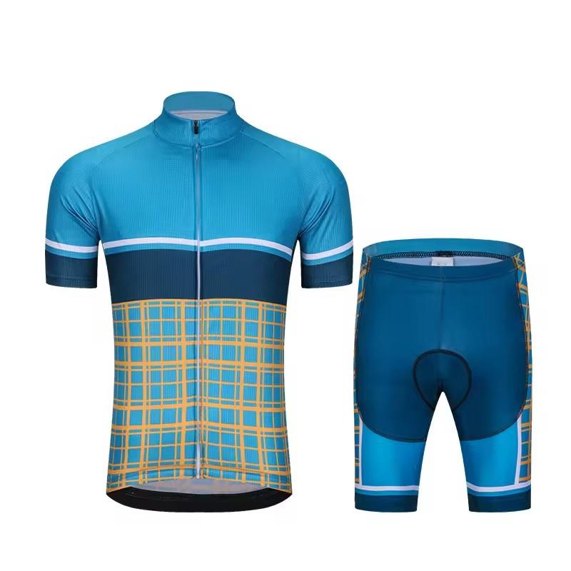 Customized Logo Breathable Active Stretch Quick Dry Unisex Short Sleeve 100% Polyester Cycling Jersey