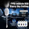 2-in-1 Galaxie Projektor Nachtlicht USB LED Sternenhimmel Lampe 360° Drehung Einstellbare Helligkeit für Schlafzimmer Decke Raum Auto Dekoration