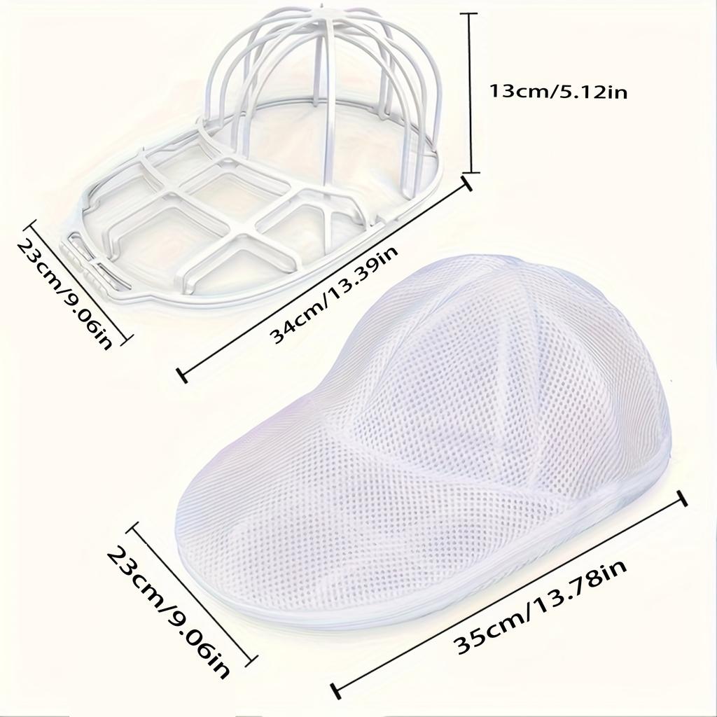 Baseball Cap Cleaning Device, Hat Cleaner/Cleaning Cage, Drying Rack for Gentle and Efficient Hat Care, Anti Deformation Hat Washing Bag