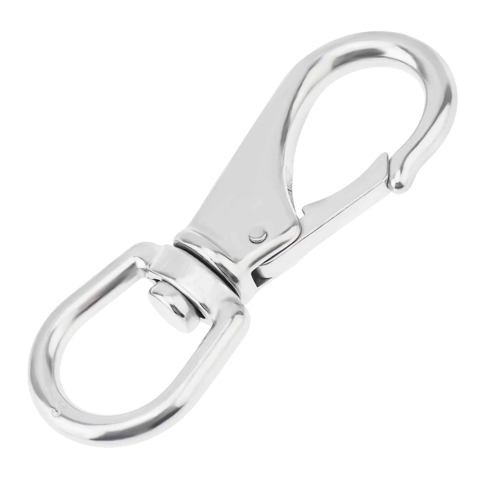

4.6 Inch 304 Stainless Steel Swivel Snap Hook, Heavy Duty Spring Hook for Boat Anchor Ropes Cables