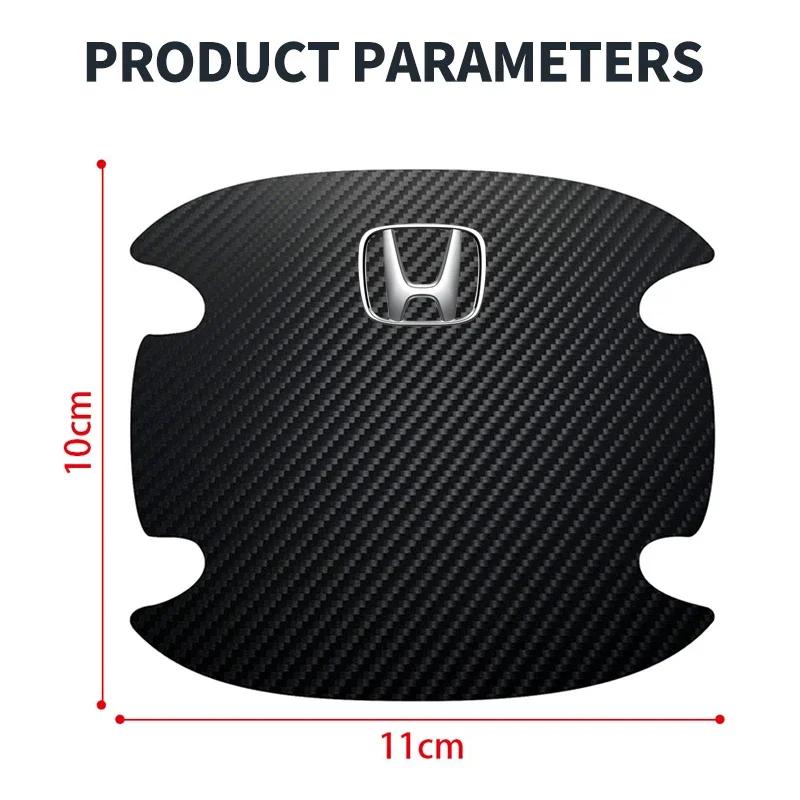 4Pcs Car Door Bowl Anti-scratch Sticker Handle Protection Sticker For Honda Civic xrv hrv crv brv City Accord Fit Jazz Insight TA8