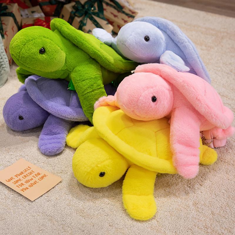 Kawaii Tortoise Plush Toy Stuffed Soft Animal Sea Turtle Backpack Pillow Cushion Home Decor Birthday Gift
