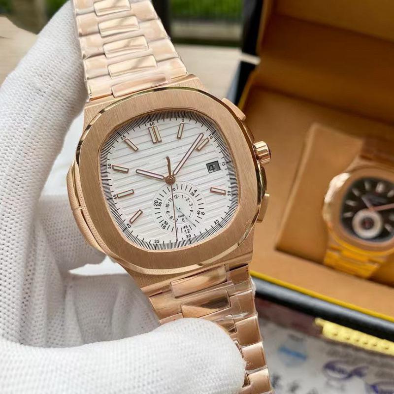 Patek Philippe Nautilus 5980 Otomatik Paslanmaz Çelik Kronograf Erkek Kol Saati