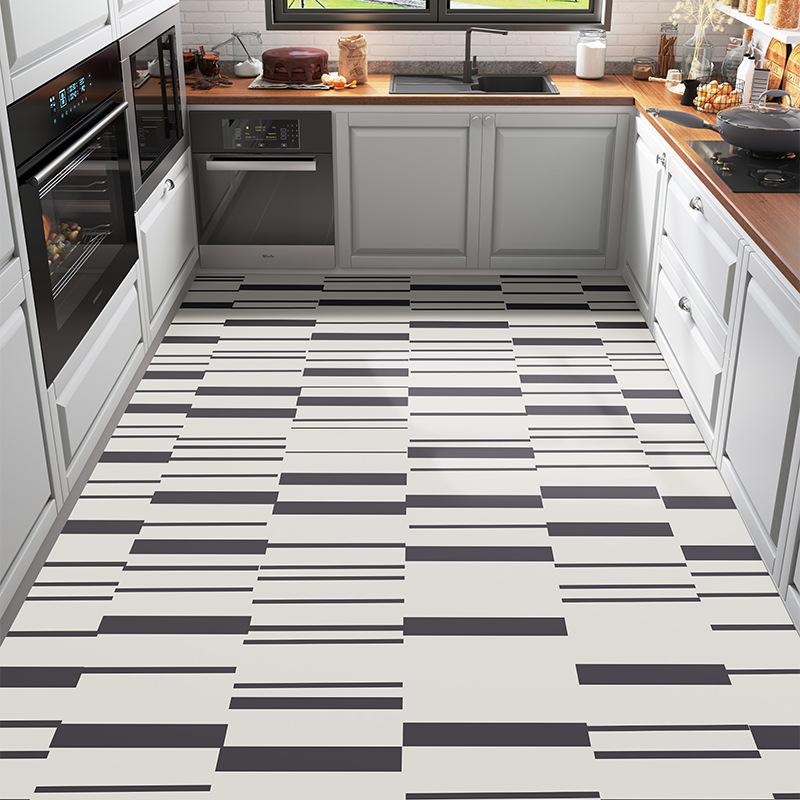 

Home Anti-fouling and Oil-proof Kitchen Floor Mat Thickened Non-slip Pvc Leather Rug Large Area Living Room Decoration Carpet 50x120cm