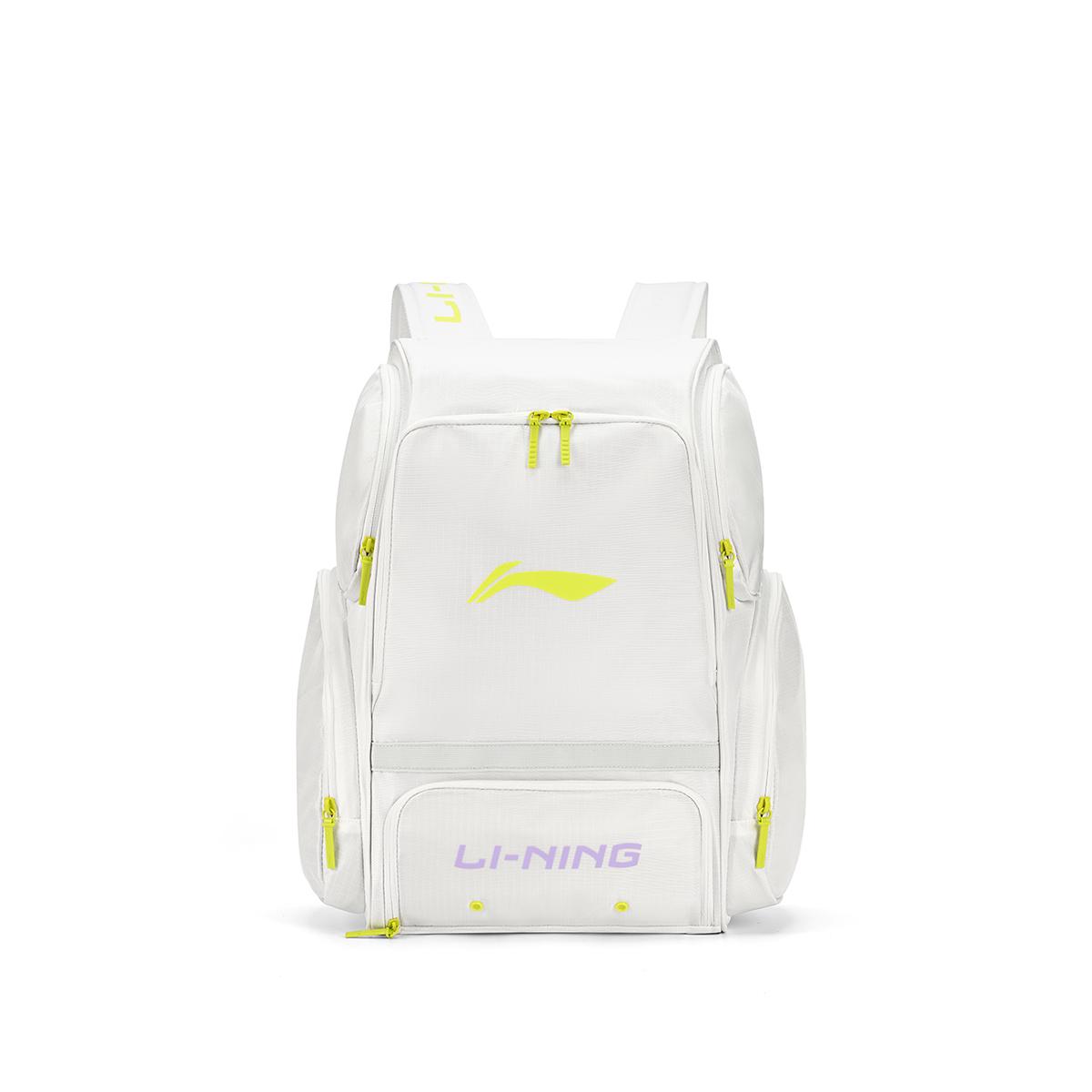 Li Ning Polyester Backpack Regular Unisex White ABSW233-2