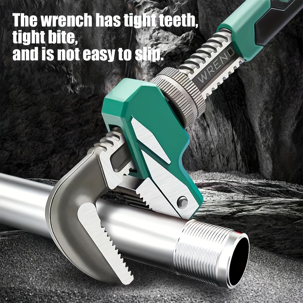 1PC F-type Quick Pipe Clamp Wrench Universal Household Large Diameter Plumbing Pipe Removal Wrench Manual Pipe Clamp Wrench