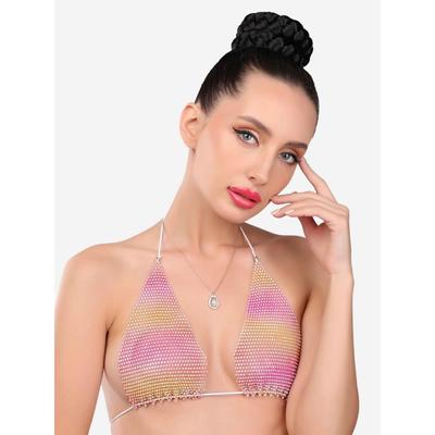 Gold Tone Contemporary Minimal Pearl Drop Pendant Chain For Women