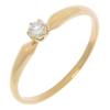 4℃ Ring K18 Yellow Gold/diamond #6.0(US Size) 1.6g Women Used