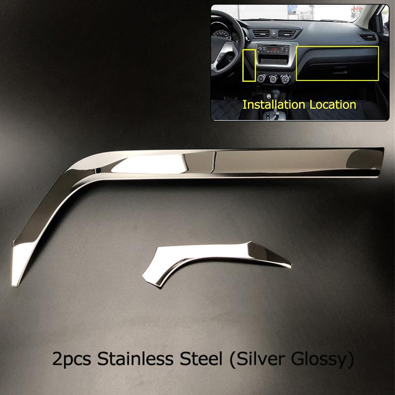 For Kia K2 Rio 2011-16 Car-styling Interior Center Dashboard Outlet Widow Lift Door Handle Gear Shifter Turn Light Trim Sticker