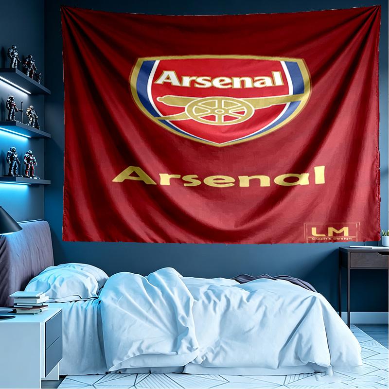 Football Team F.C Print Tapestry, Lightweight Wall Hanging, for Bedroom, Dorm, Living Room, Home Art Decor - Birthday Christmas Gift for Friends