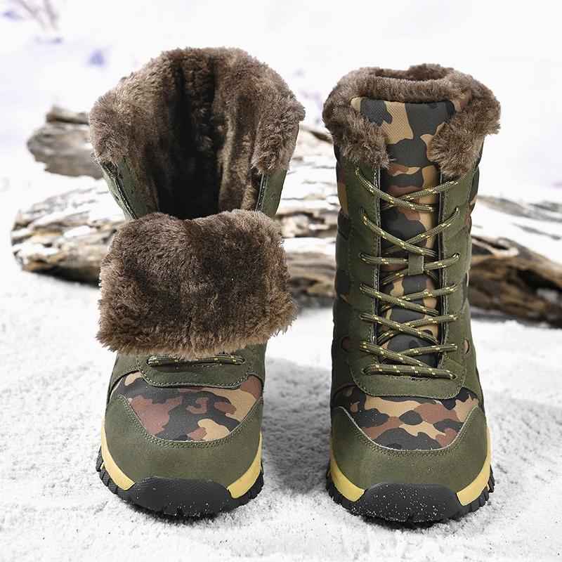 Snow boots winter wool warm cotton shoes sports shoes high top cotton shoes outdoor hiking shoes boots