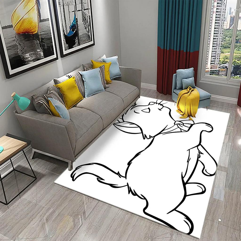 Cartoon Animal Cute Cat Pattern Carpet King Size Home Decor Bedroom Living Room Bathroom Household Floor Mat Non-slip Carpets