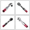 Portable Mini Ratchet Socket Wrench Anti-skid Handle 2-In-1 Wrench Double End Wrench  Hand Tools