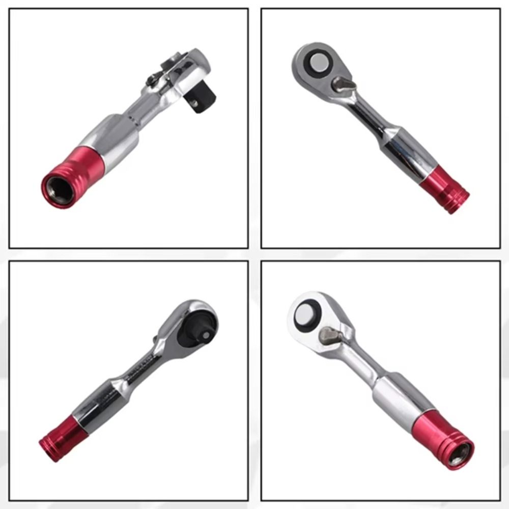 Portable Mini Ratchet Socket Wrench Anti-skid Handle 2-In-1 Wrench Double End Wrench  Hand Tools